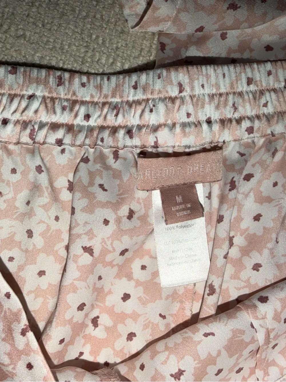 Soft Pink Floral Short Sleep Set - Women's Pajama Top & Shorts - Picture 5 of 5